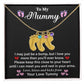 To My Mommy Mom to Be Baby Feet Sterling Silver Heart Pendant Necklace, Baby Shower Gift, Expecting Mother Pregnancy Gift Set