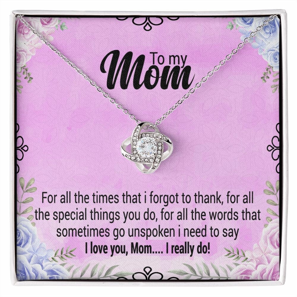 To My Mom Necklace Mother's Day Gifts Christmas Gifts Mom Gift from Son Present For Mom Custom Jewelry Case Mom Birthday Gift Mothers