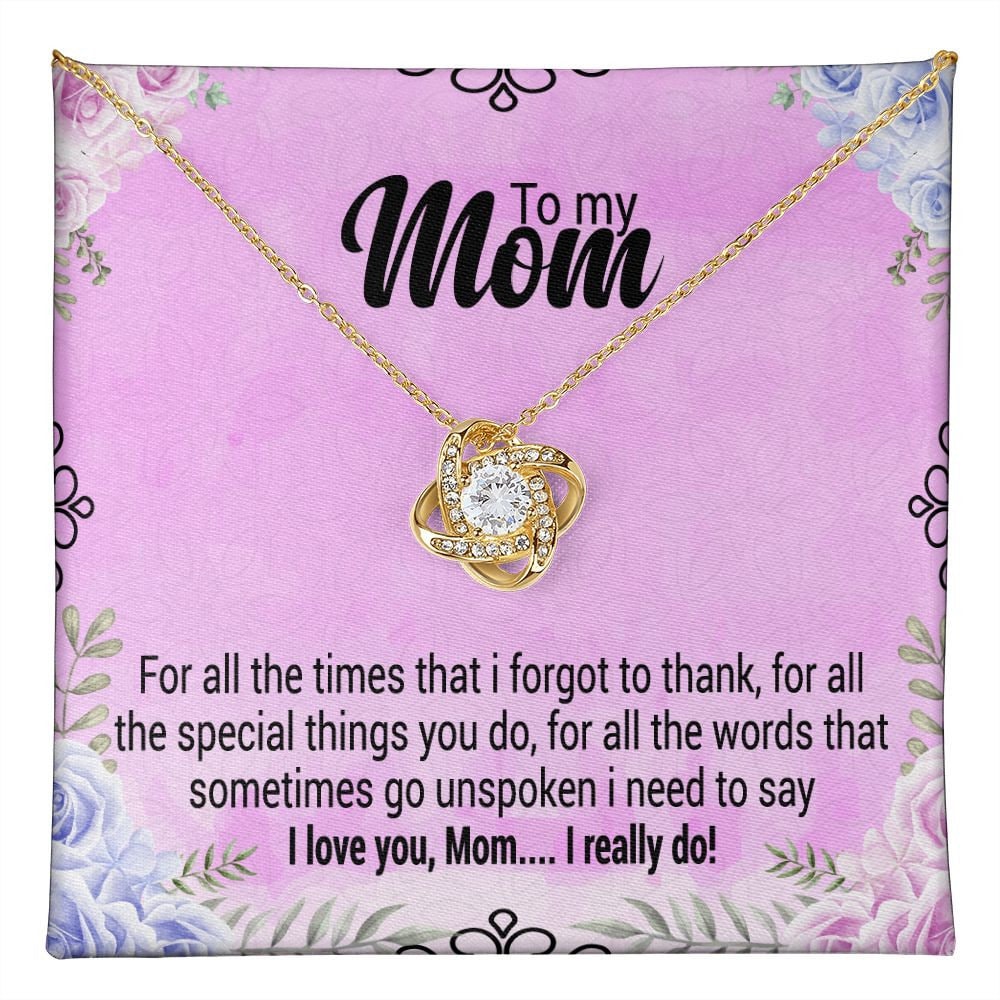 To My Mom Necklace Mother's Day Gifts Christmas Gifts Mom Gift from Son Present For Mom Custom Jewelry Case Mom Birthday Gift Mothers