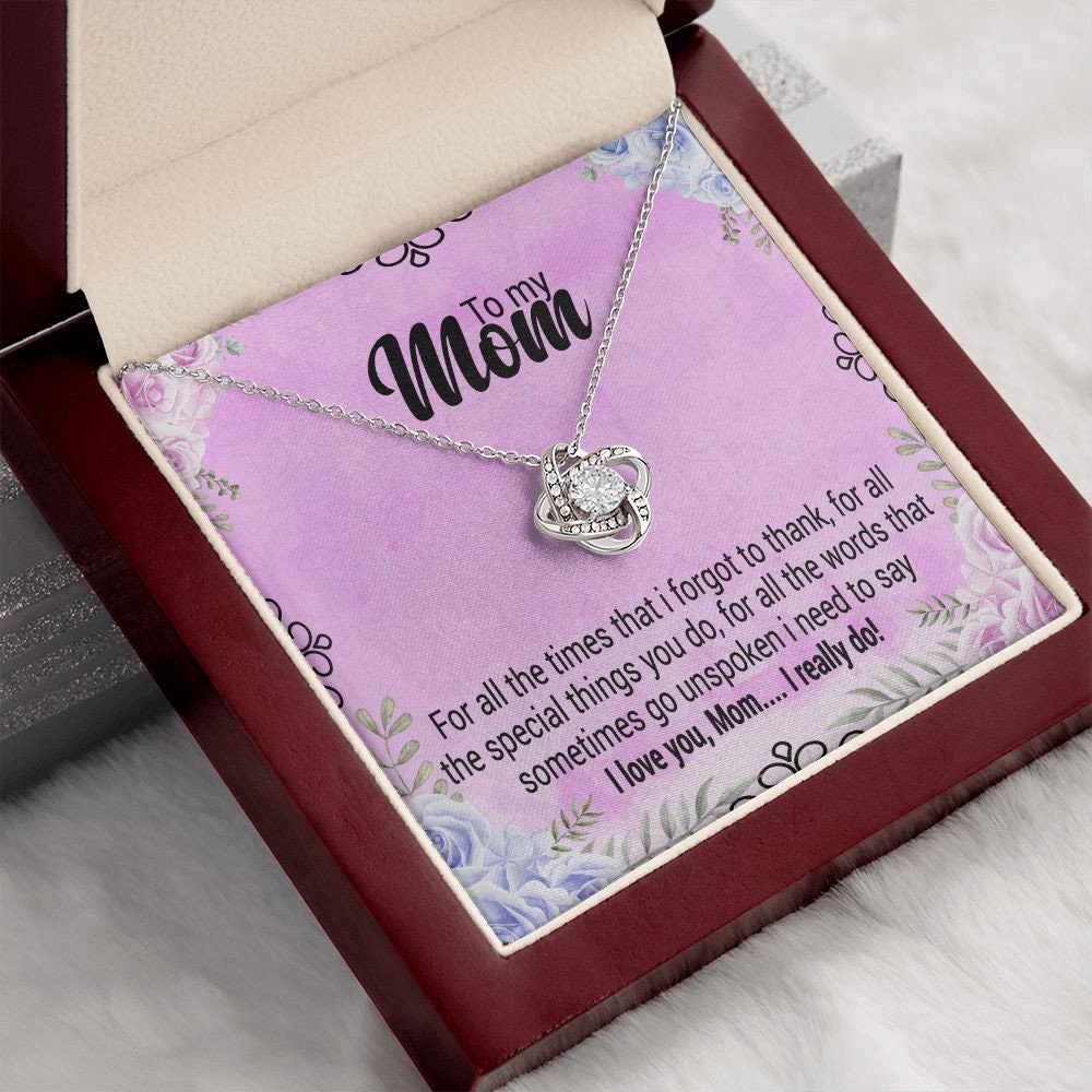 To My Mom Necklace Mother's Day Gifts Christmas Gifts Mom Gift from Son Present For Mom Custom Jewelry Case Mom Birthday Gift Mothers