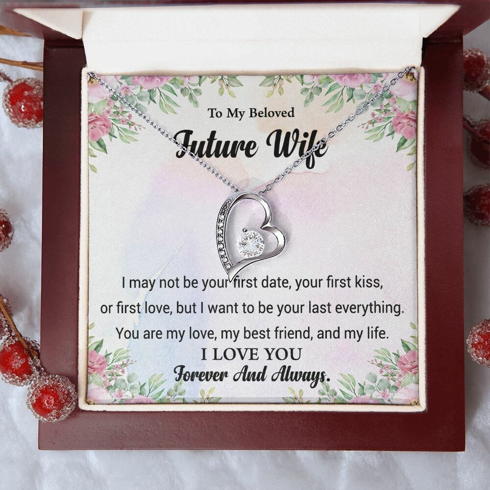 To My Future Wife Necklace, Last Everything Necklace, Engagement Gifts for Future Wife, Christmas Gift for Future wife, Fiancee Gifts