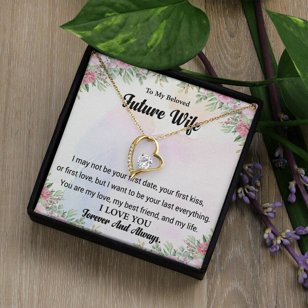 To My Future Wife Necklace, Last Everything Necklace, Engagement Gifts for Future Wife, Christmas Gift for Future wife, Fiancee Gifts