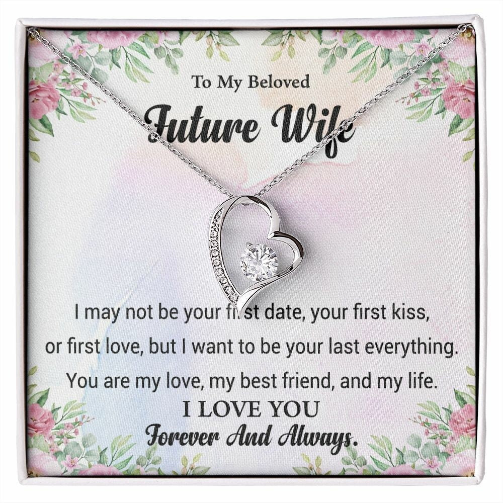 To My Future Wife Necklace, Last Everything Necklace, Engagement Gifts for Future Wife, Christmas Gift for Future wife, Fiancee Gifts