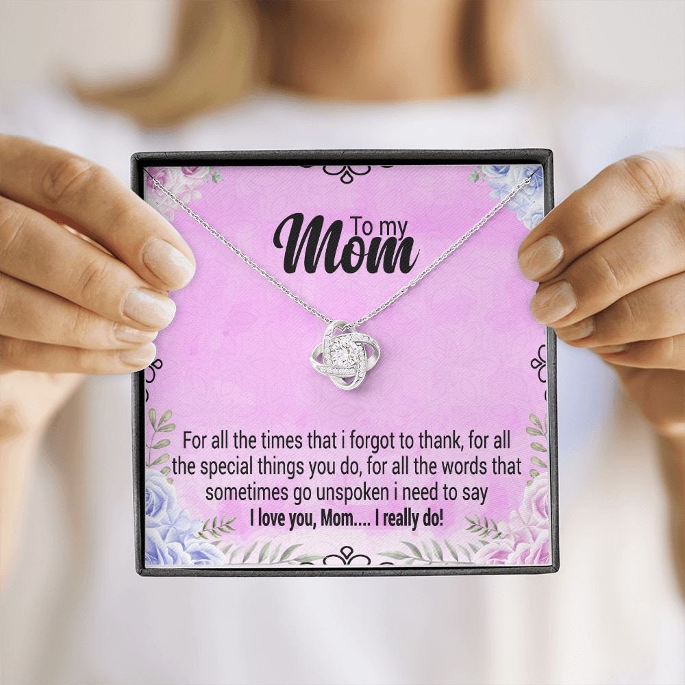 To My Mom Necklace Mother's Day Gifts Christmas Gifts Mom Gift from Son Present For Mom Custom Jewelry Case Mom Birthday Gift Mothers