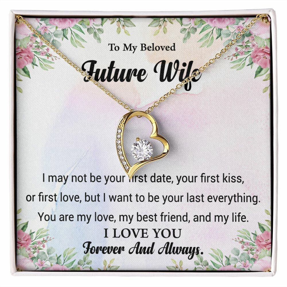 To My Future Wife Necklace, Last Everything Necklace, Engagement Gifts for Future Wife, Christmas Gift for Future wife, Fiancee Gifts