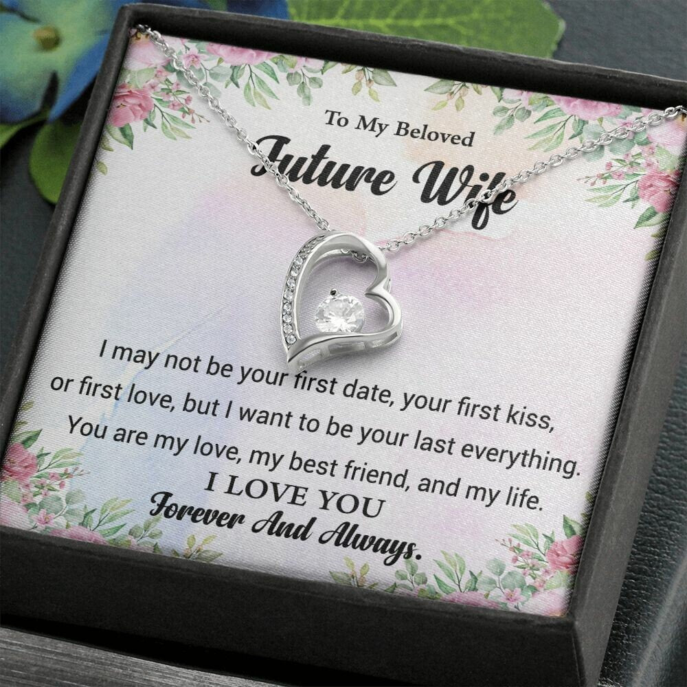 To My Future Wife Necklace, Last Everything Necklace, Engagement Gifts for Future Wife, Christmas Gift for Future wife, Fiancee Gifts